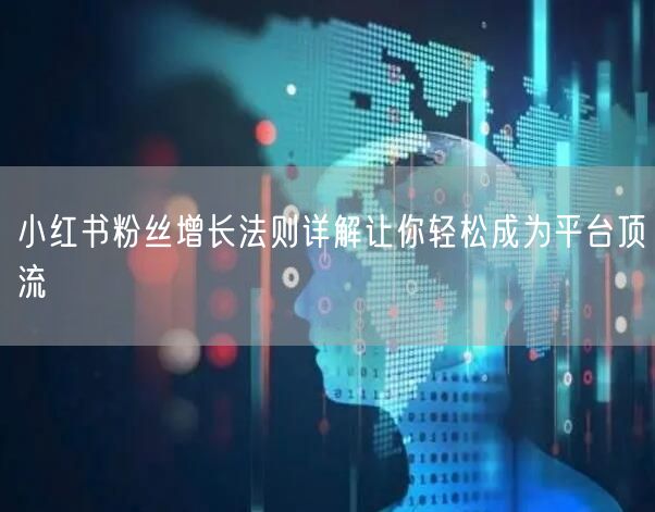 小红书粉丝增长法则详解让你轻松成为平台顶流