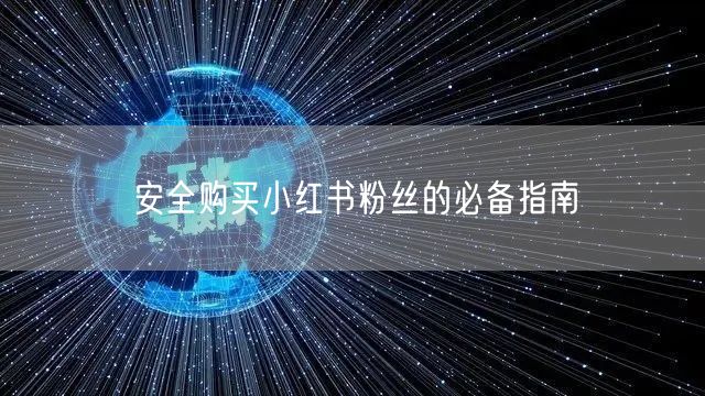 安全购买小红书粉丝的必备指南